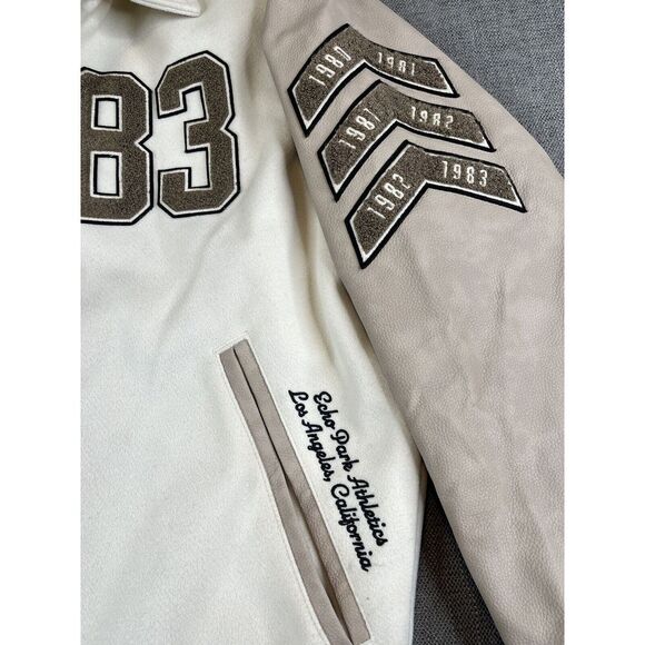*NWT* Abercrombie & Fitch Echo Park Football Varsity Bomber Letterman Jacket (S) - Picture 5 of 16
